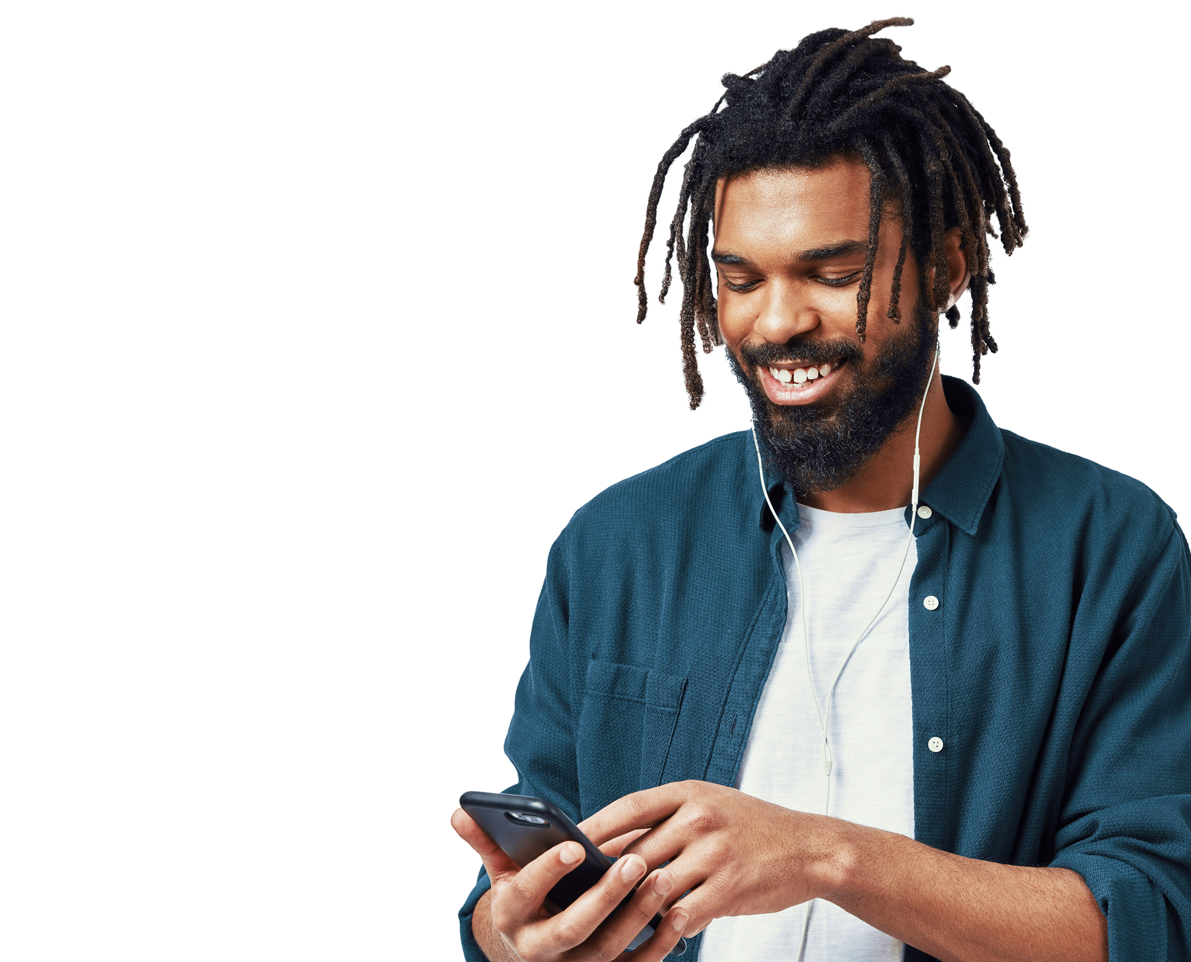 Member reviewing savings on a phone