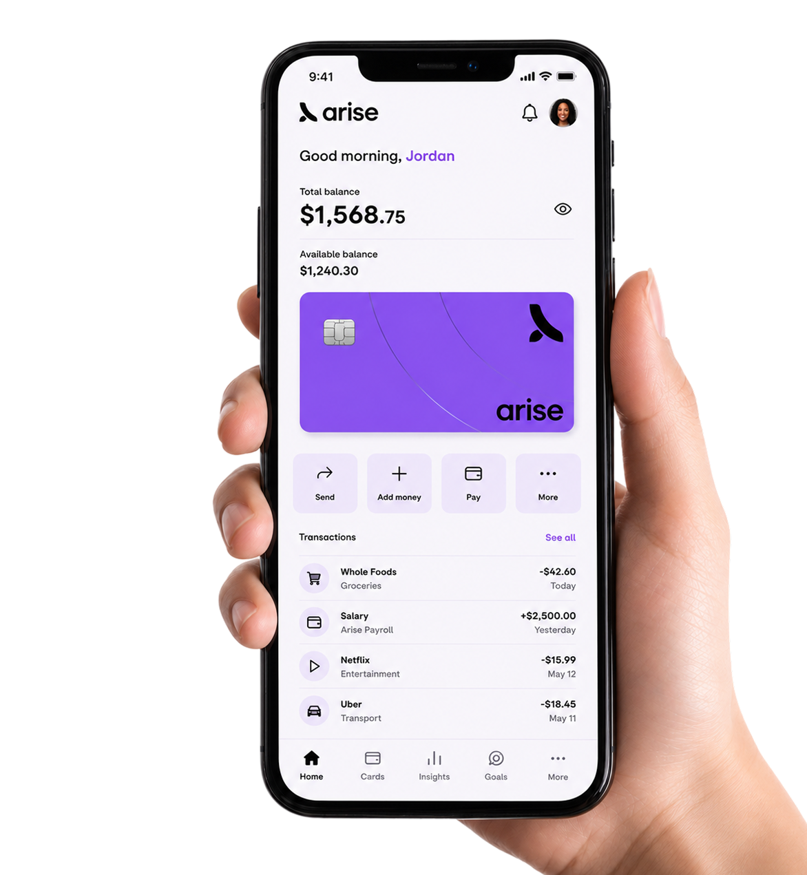 Arise mobile app