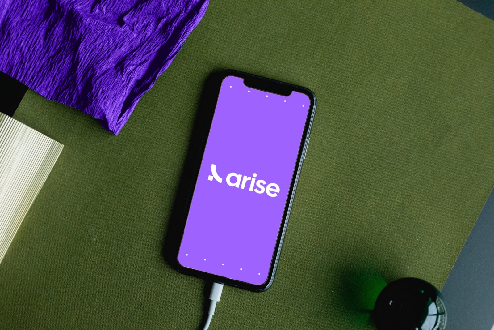 Arise mobile banking app on a phone